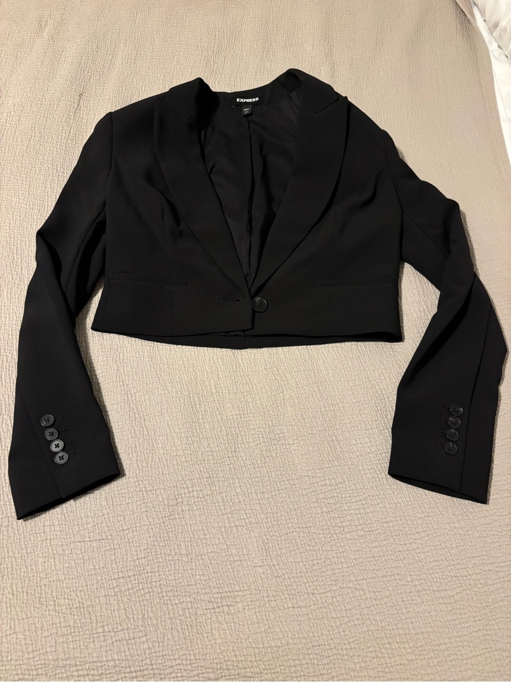 Express Black Cropped Blazer Jacket